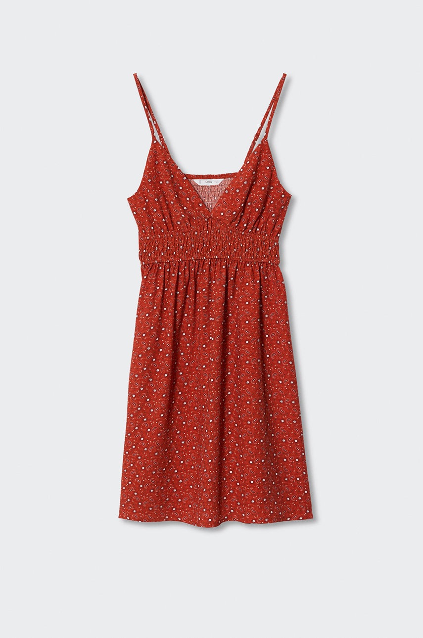 

Детское платье Mango Kids Georgia цвет красный mini расклешённая