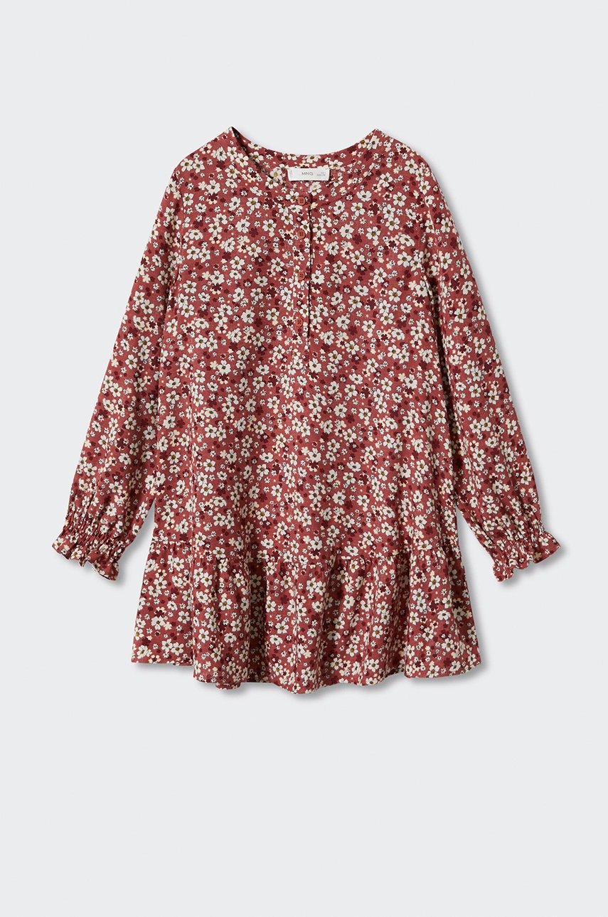 

Дитяча сукня Mango Kids Mencia колір рожевий mini розкльошена