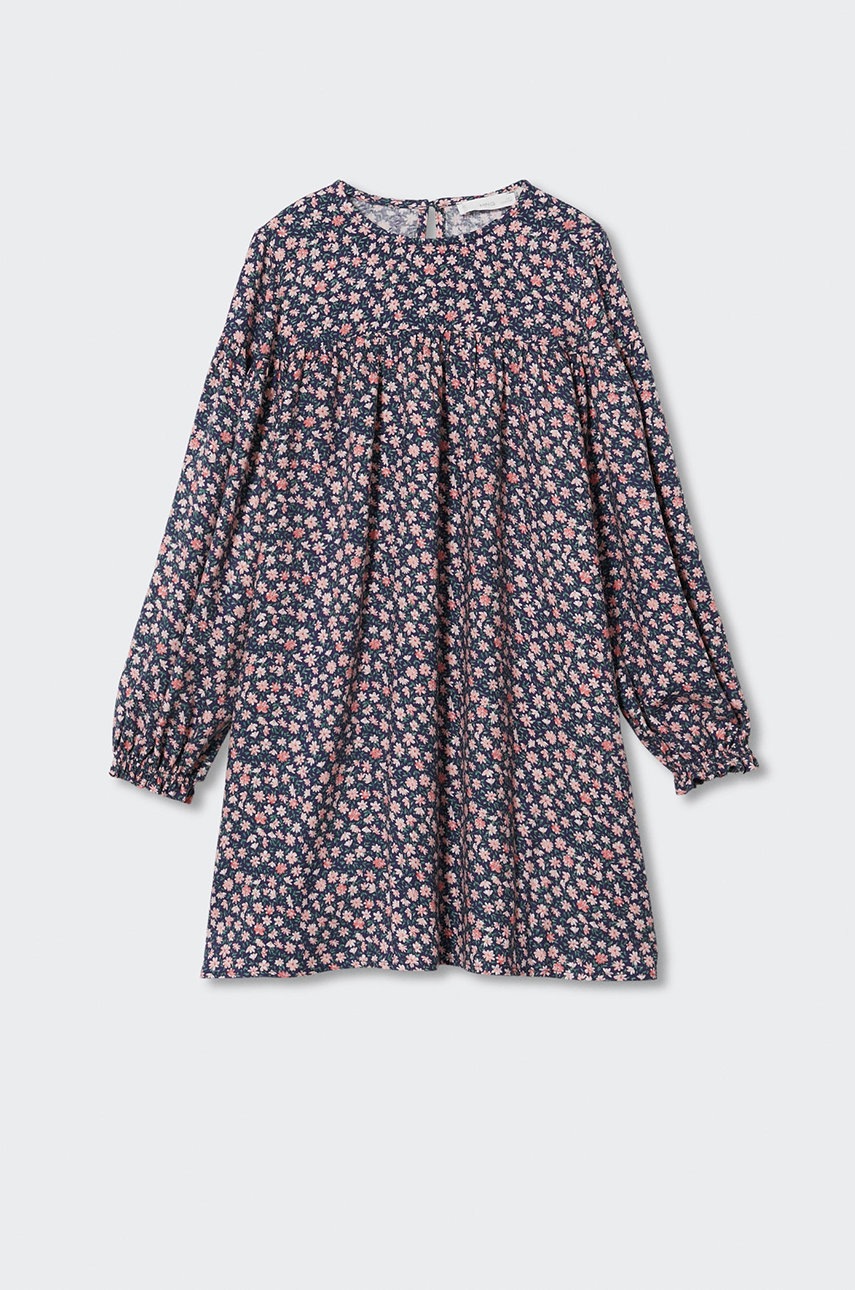 

Детское платье Mango Kids Martina цвет синий mini расклешённое