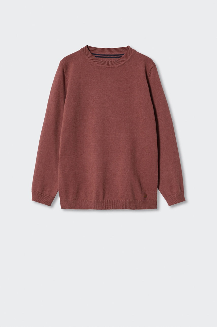 

Детский свитер Mango Kids Hugo3 цвет бордовый лёгкий