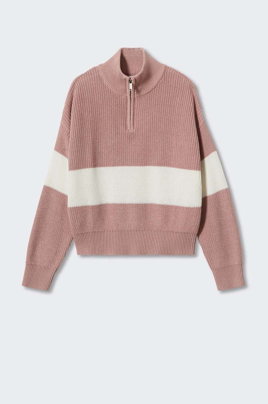 

Дитячий бавовняний светер Mango Kids Zip легкий