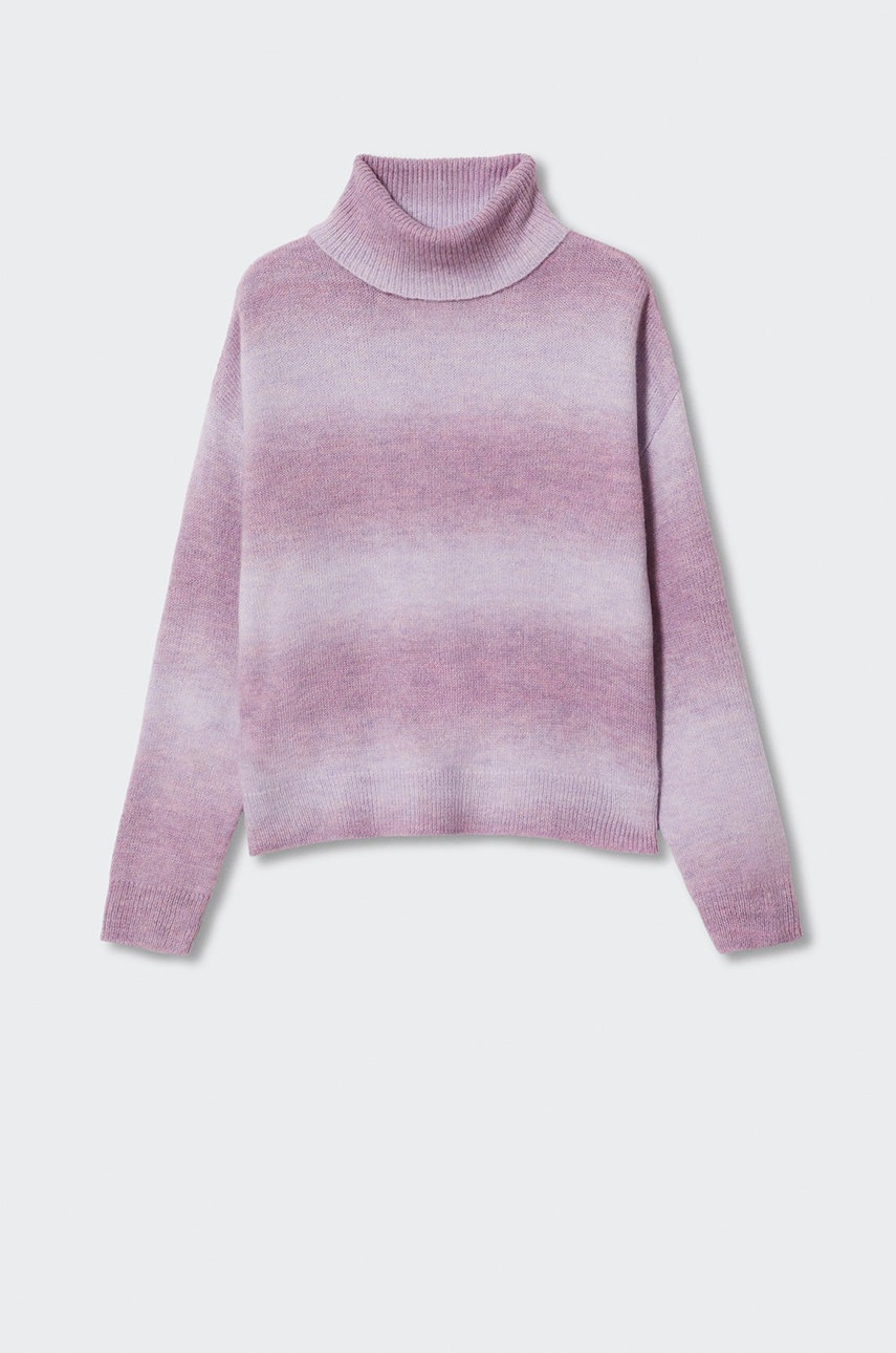 

Детский свитер Mango Kids Toscana цвет фиолетовый лёгкий