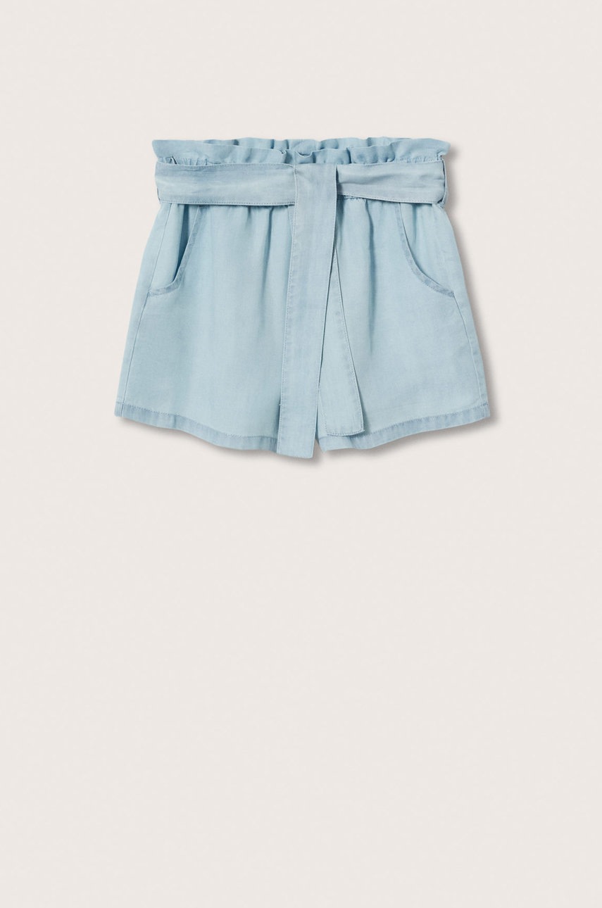 

Дитячі шорти Mango Kids Luisa колір фіолетовий однотонні регульована талія