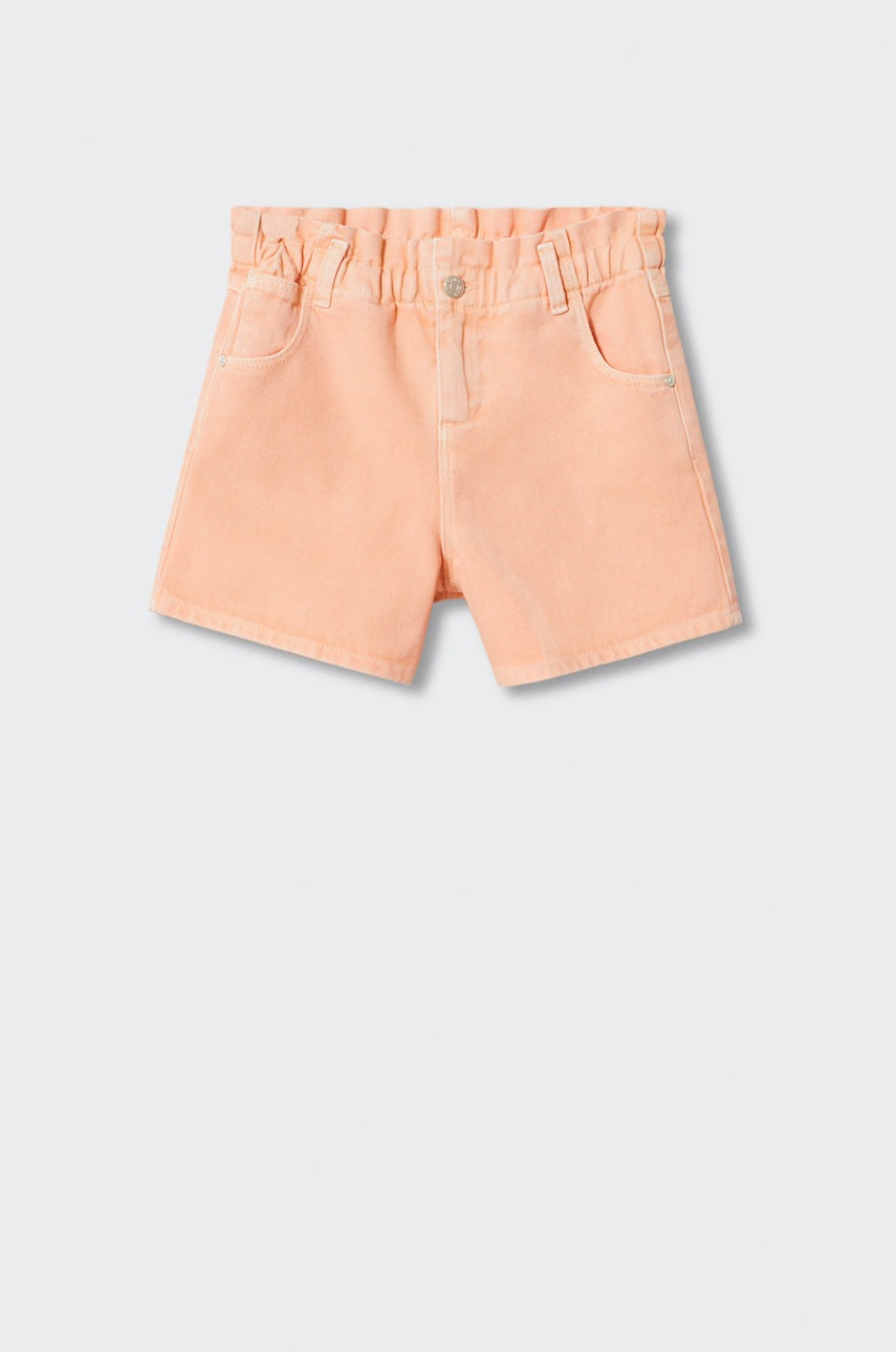 

Дитячі функціональні шорти Mango Kids Tulum колір червоний однотонні регульована талія