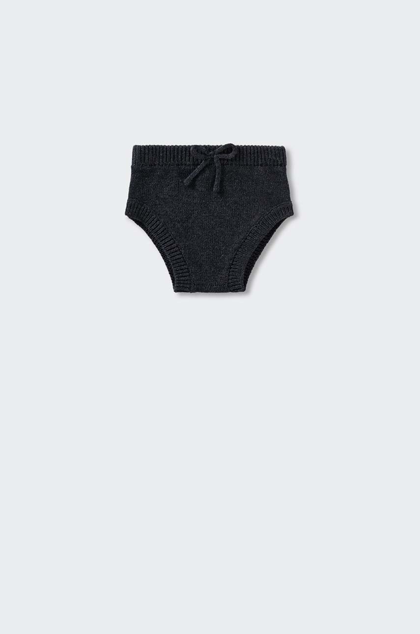 

Детски къси панталони Mango Kids Niza3 в сиво с изчистен дизайн, Сив