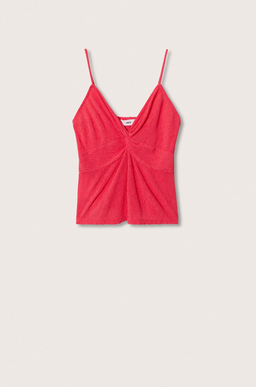 

Топ Mango Solis женский цвет красный