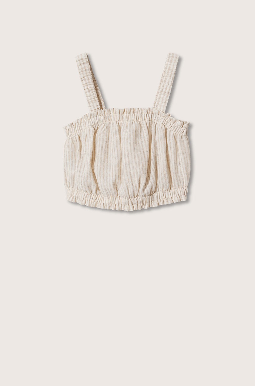 

Детски топ Mango Kids Llama в бежово, Бежов