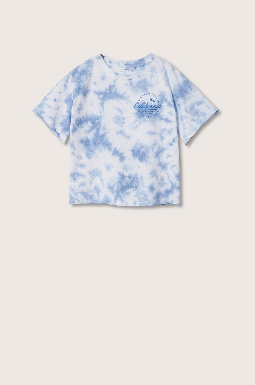 

Детска памучна тениска Mango Kids Soul, Син