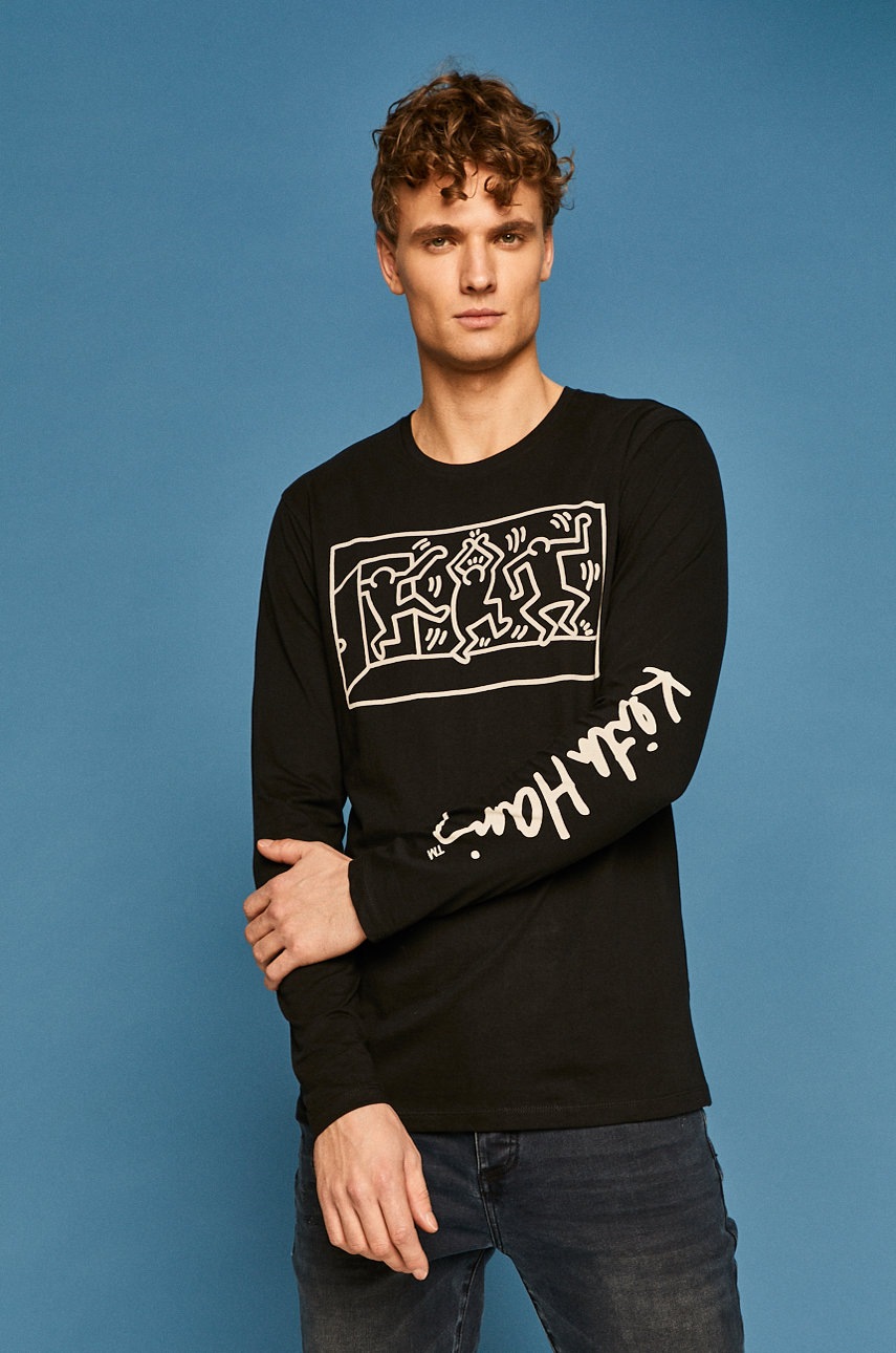 

Medicine - Лонгслив by Keith Haring, Чёрный