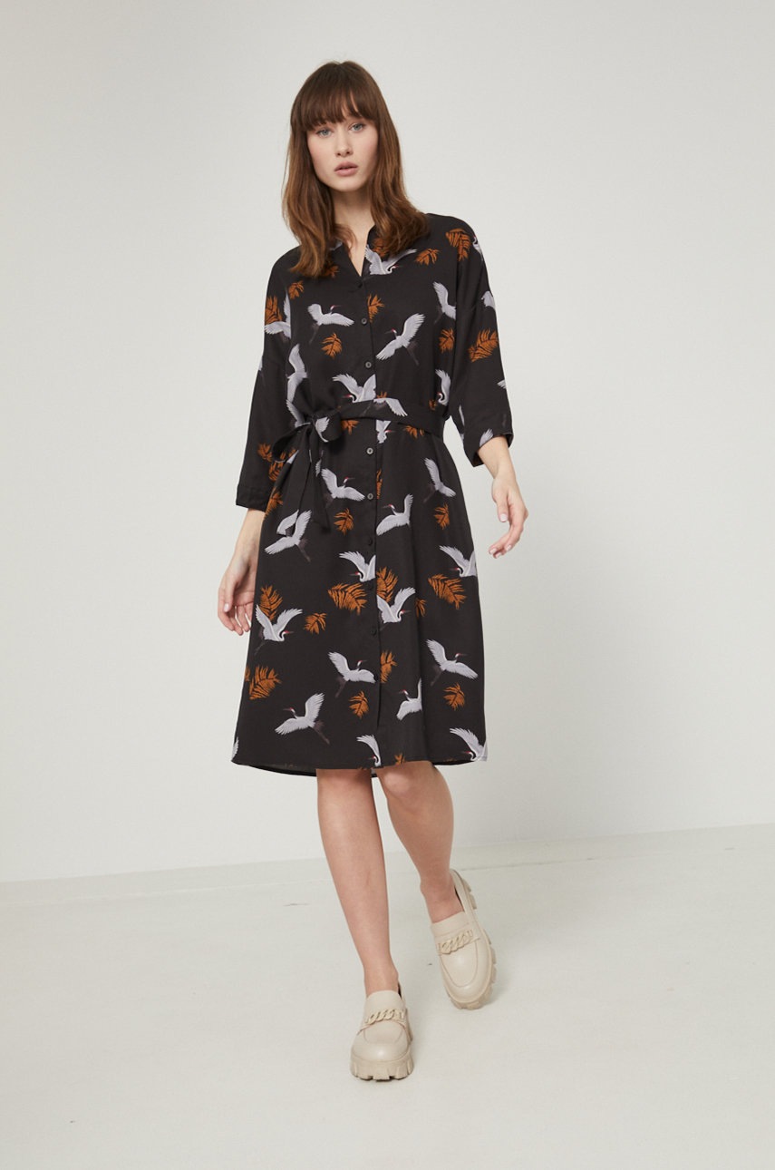 

Сукня Medicine колір чорний mini oversize