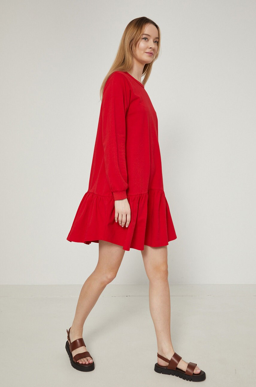 

Хлопковое платье Medicine цвет красный mini oversize