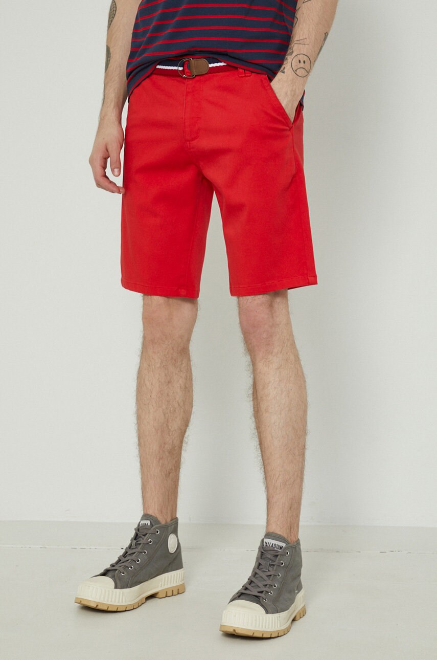 Medicine pantaloni scurti barbati, culoarea rosu