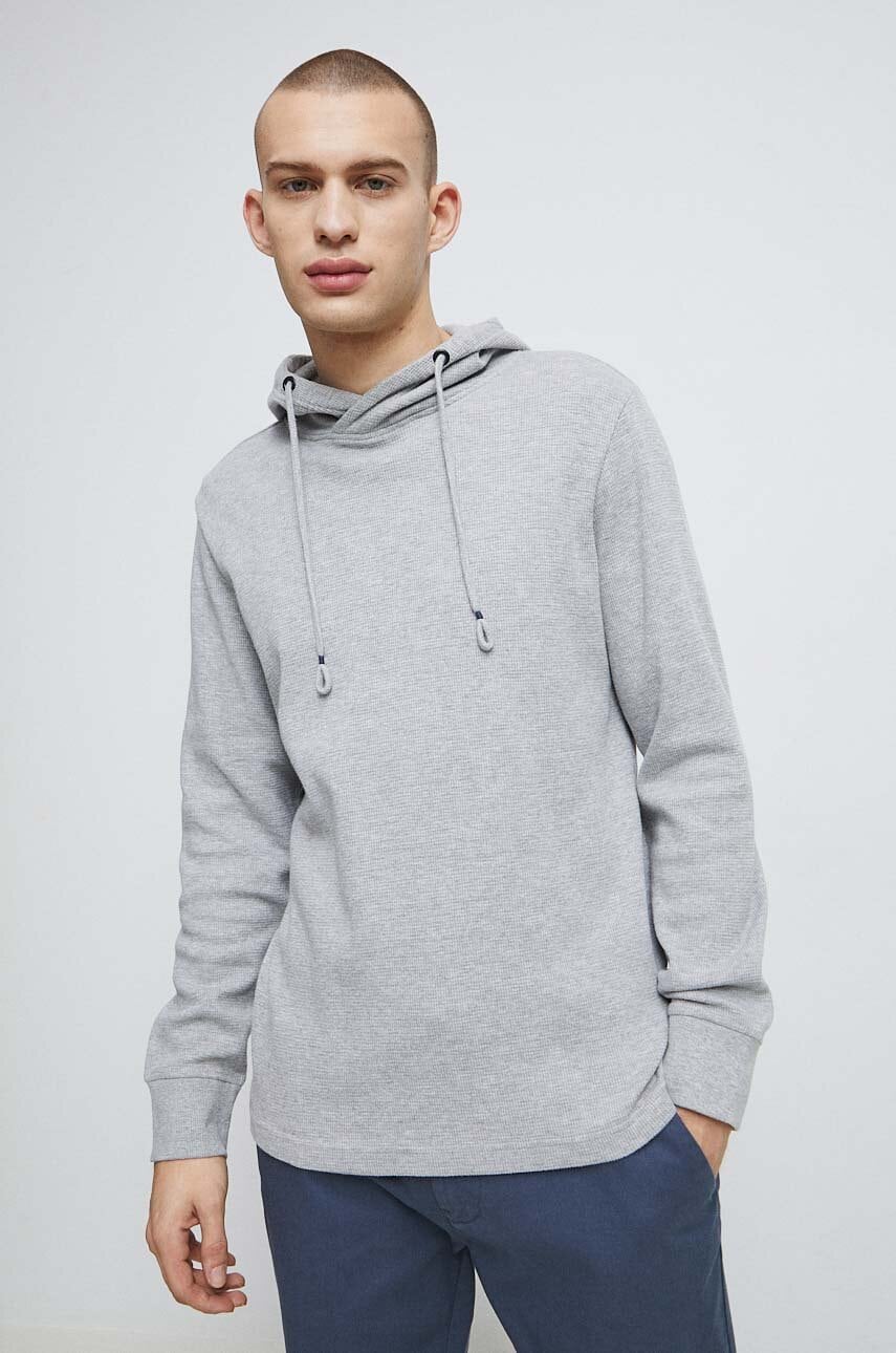 Medicine longsleeve barbati, culoarea gri, melanj