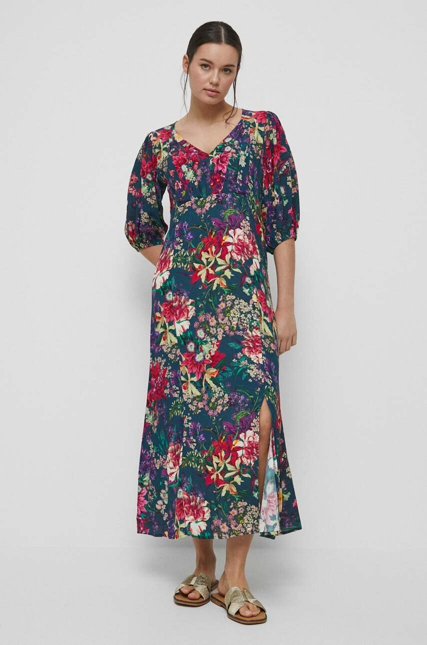 Medicine rochie maxi, evazati