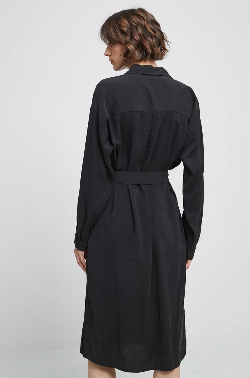 Сукня Medicine колір чорний midi oversize