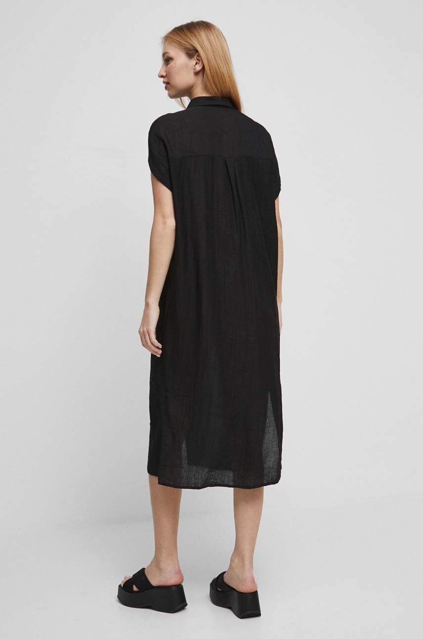 Сукня Medicine колір чорний midi oversize