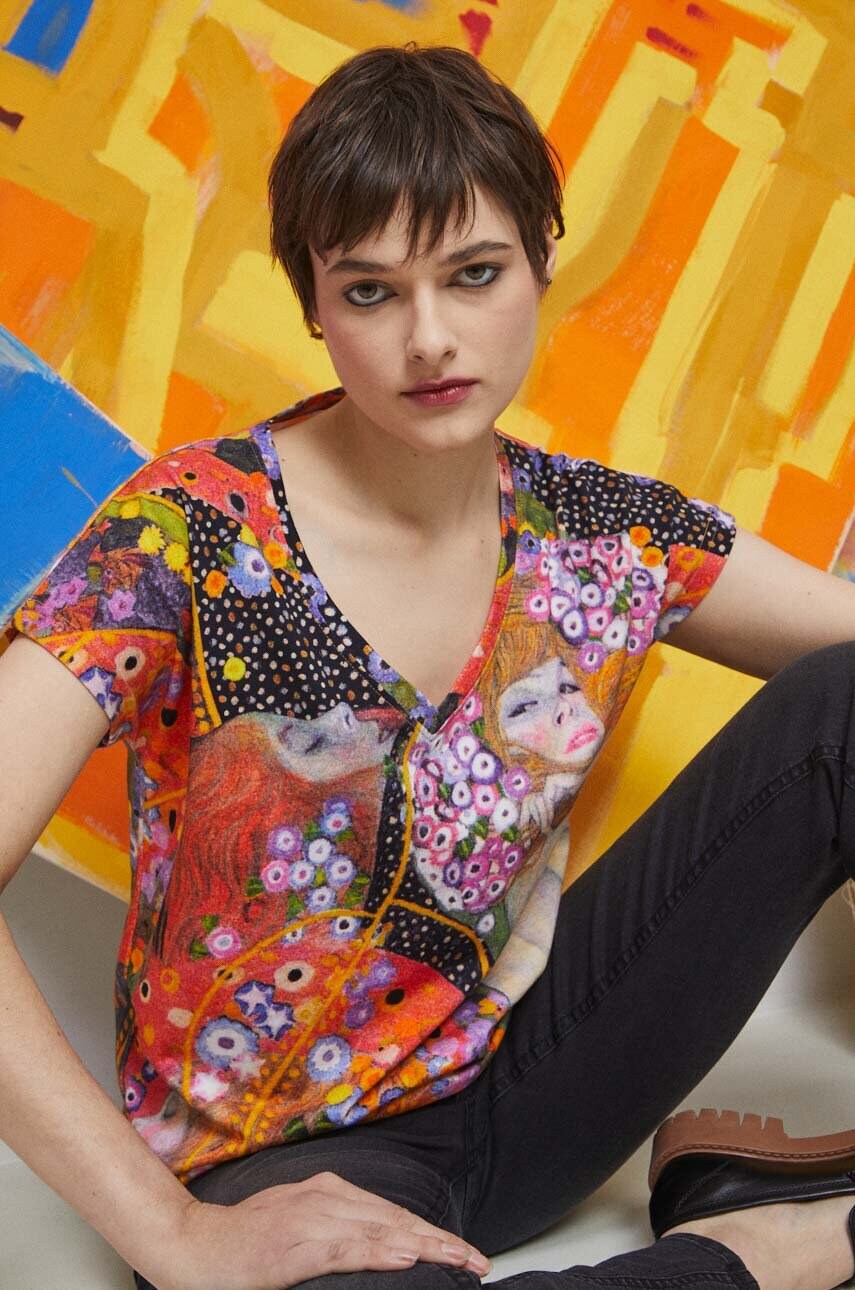 Medicine tricou din bumbac culoarea portocaliu