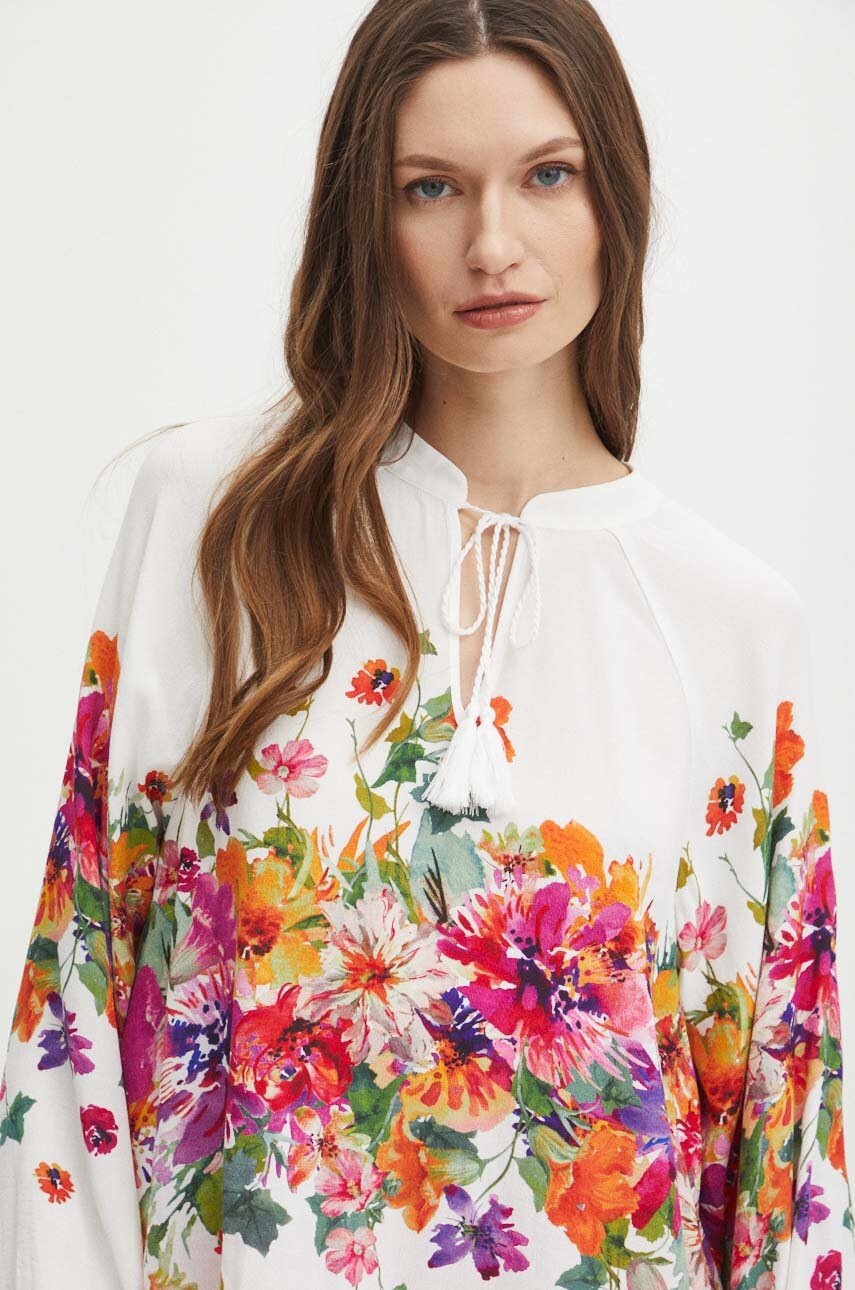 Medicine bluza femei, culoarea alb, modelator