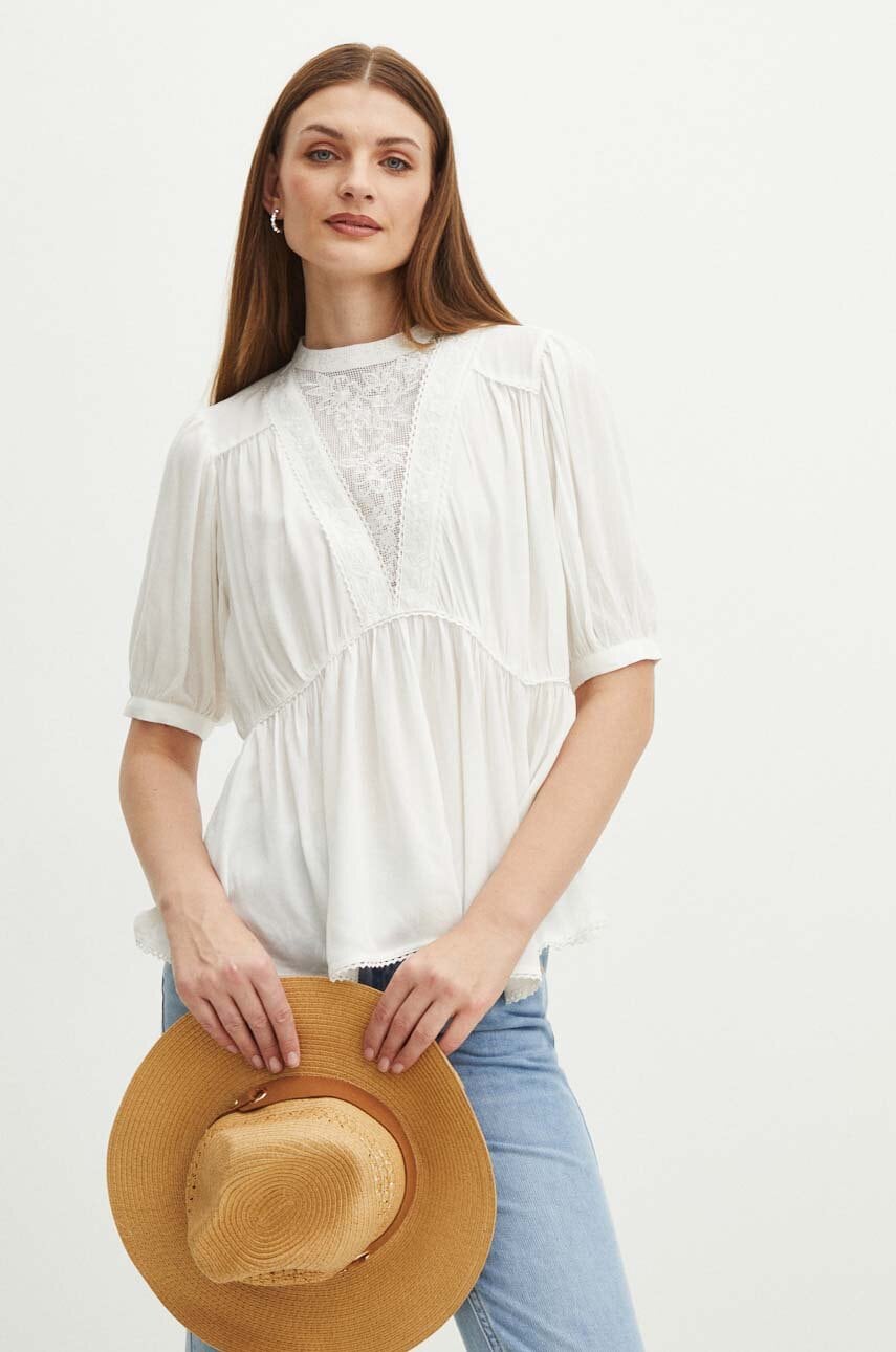 Medicine bluza femei, culoarea alb, cu imprimeu Medicine bluza femei, culoarea alb, cu imprimeu