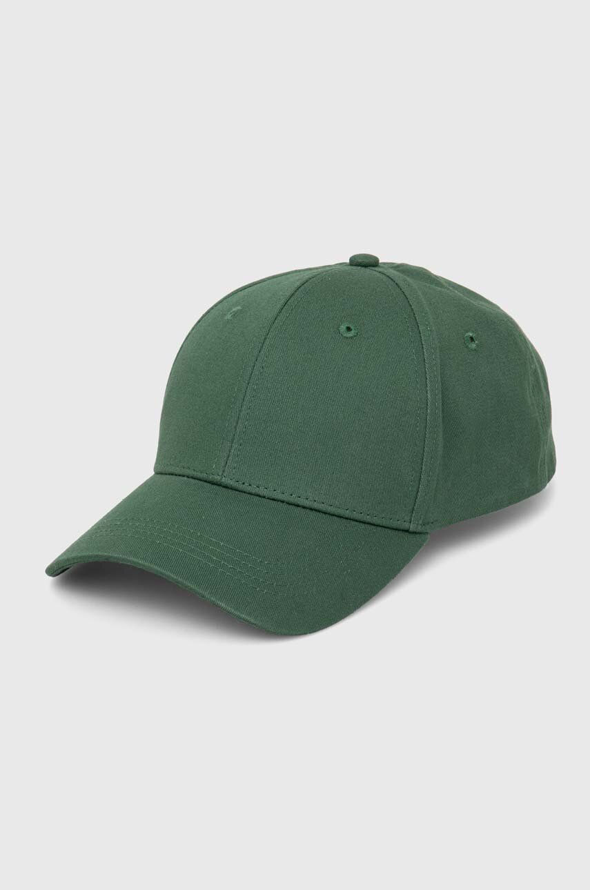 Medicine șapcă de baseball din bumbac barbati, culoarea verde, neted