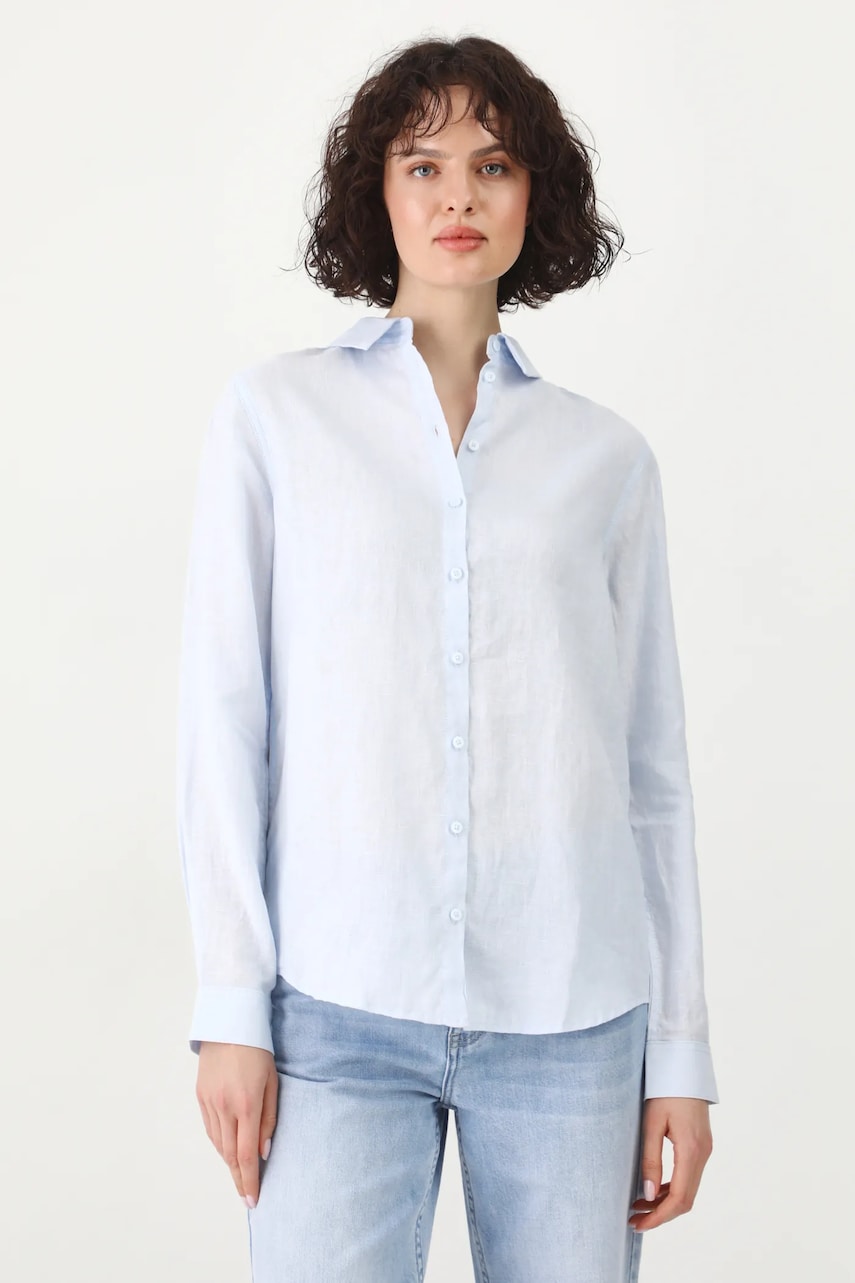 Medicine camasa de in cu guler clasic, regular