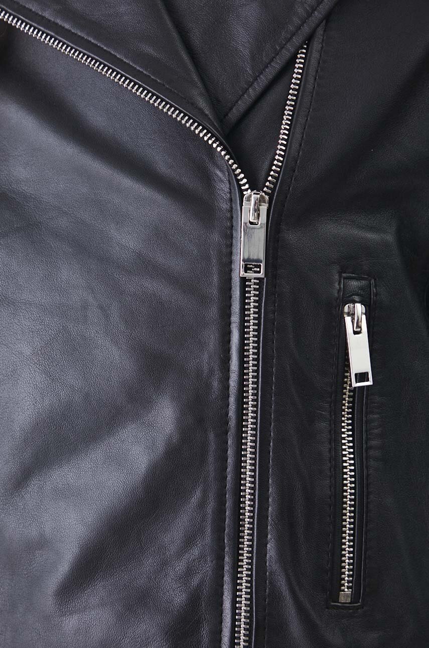 Δερμάτινο μπουφάν Medicine χρώμα: μαύρο φωτογραφία