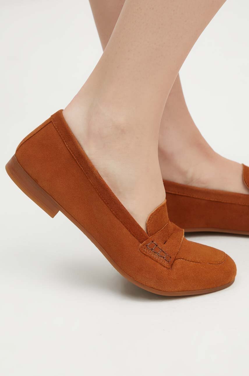 Μοκασίνια σουέτ Medicine χρώμα: καφέ φωτογραφία