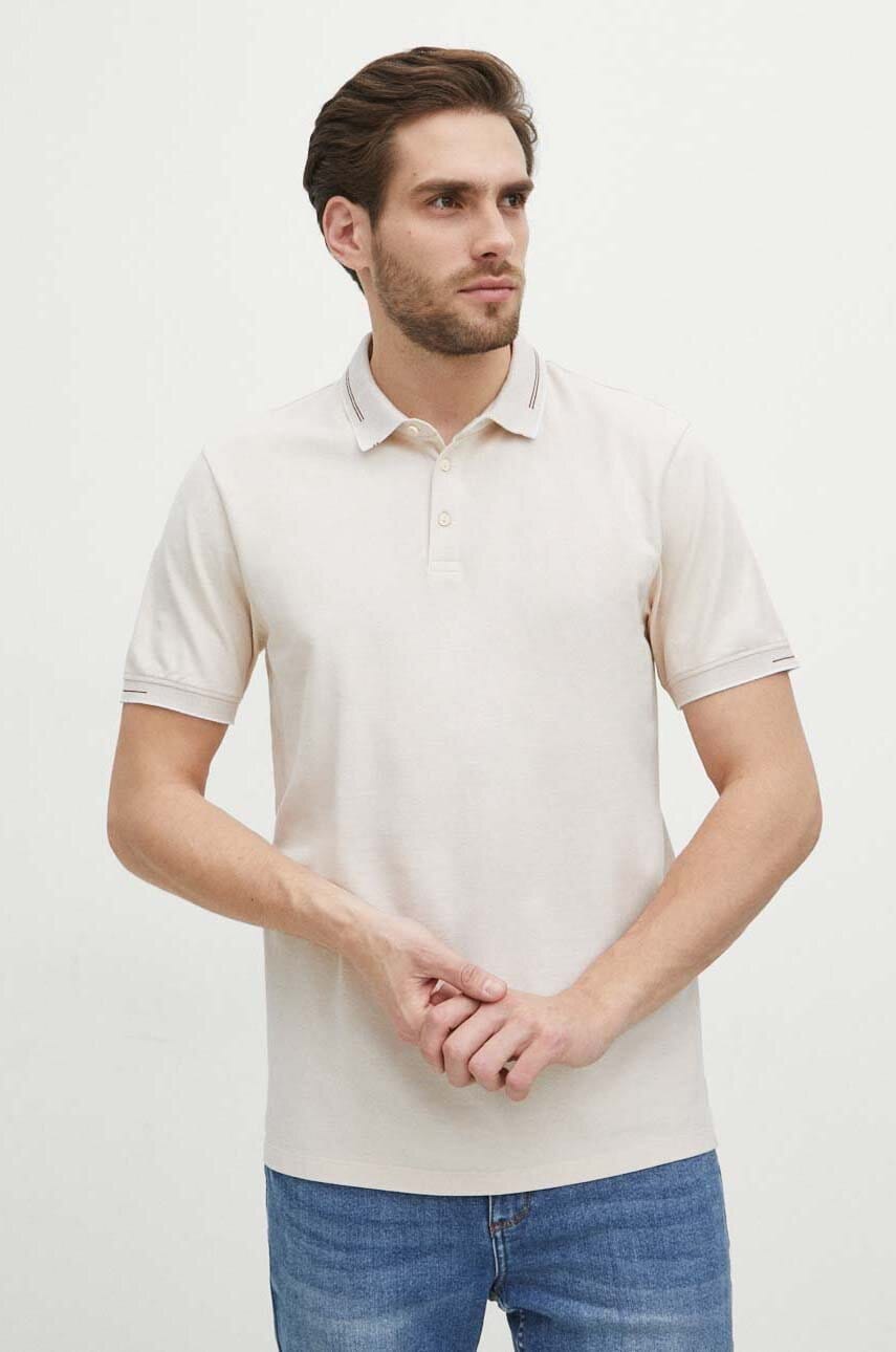 Medicine polo de bumbac barbati, culoarea bej Medicine polo de bumbac barbati, culoarea bej