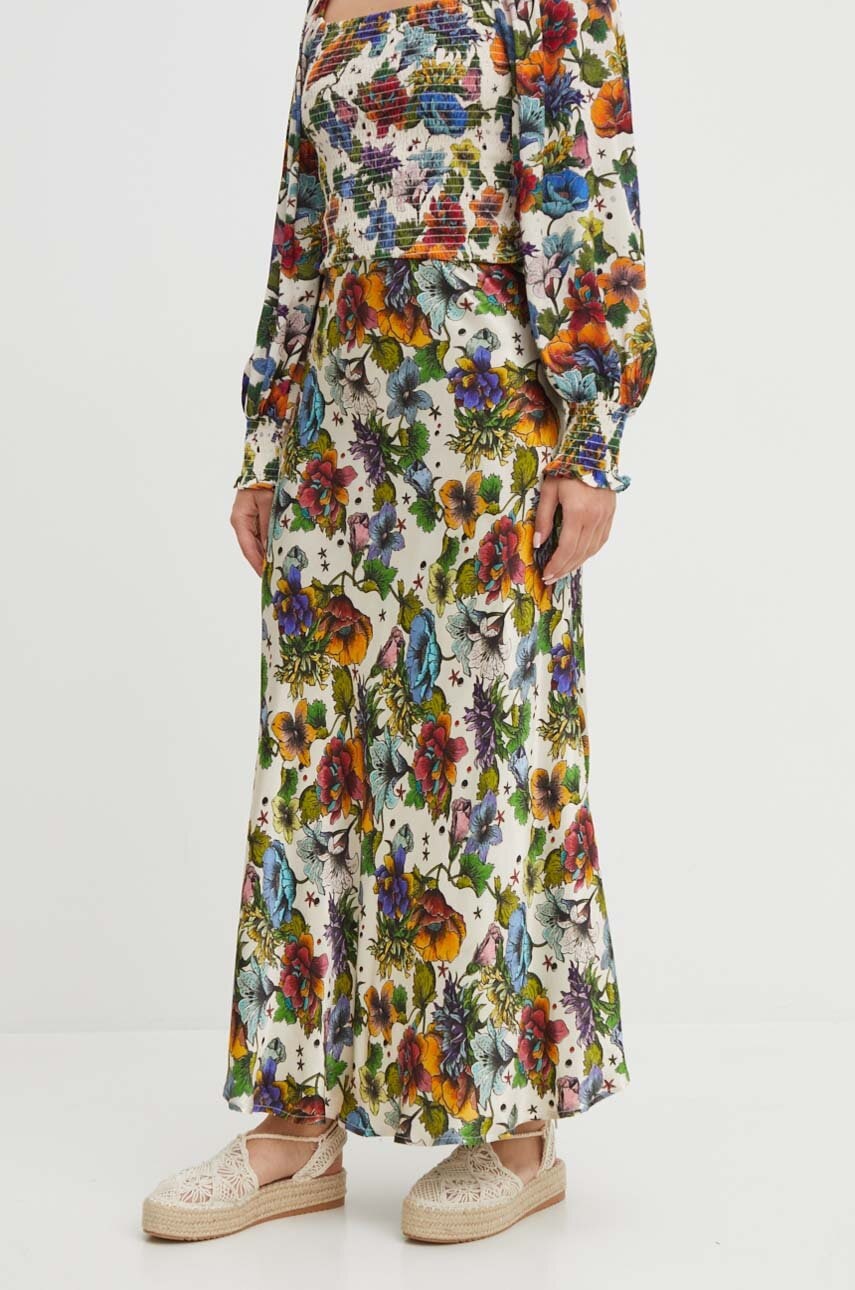 Medicine fusta culoarea bej, maxi, evazati Medicine fusta culoarea bej, maxi, evazati