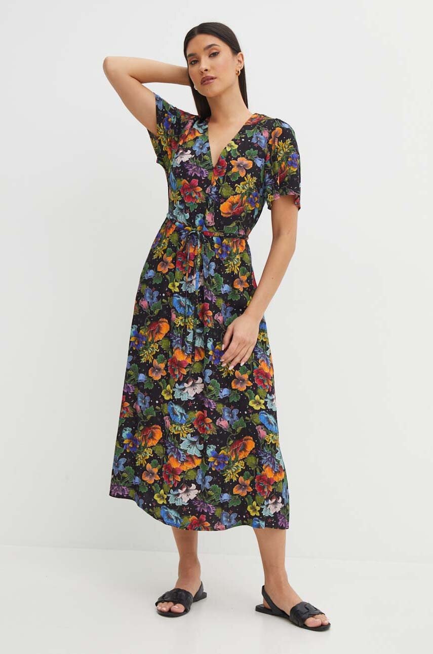Medicine rochie culoarea negru, midi, evazati Medicine rochie culoarea negru, midi, evazati