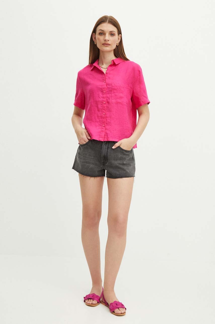 Βαμβακερό τζιν σορτς Medicine χρώμα: γκρι φωτογραφία