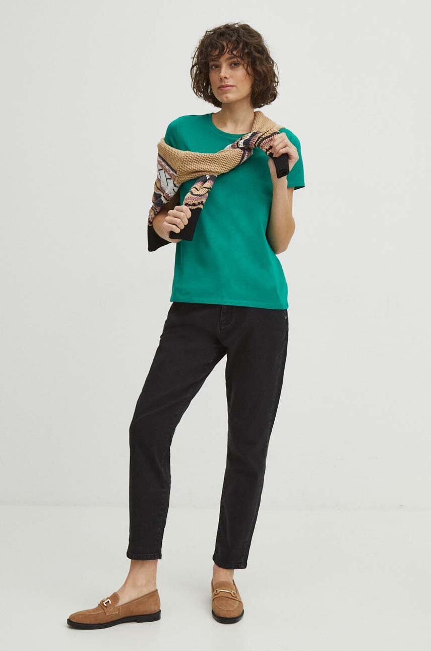 Medicine tricou din bumbac femei, culoarea verde Medicine tricou din bumbac femei, culoarea verde