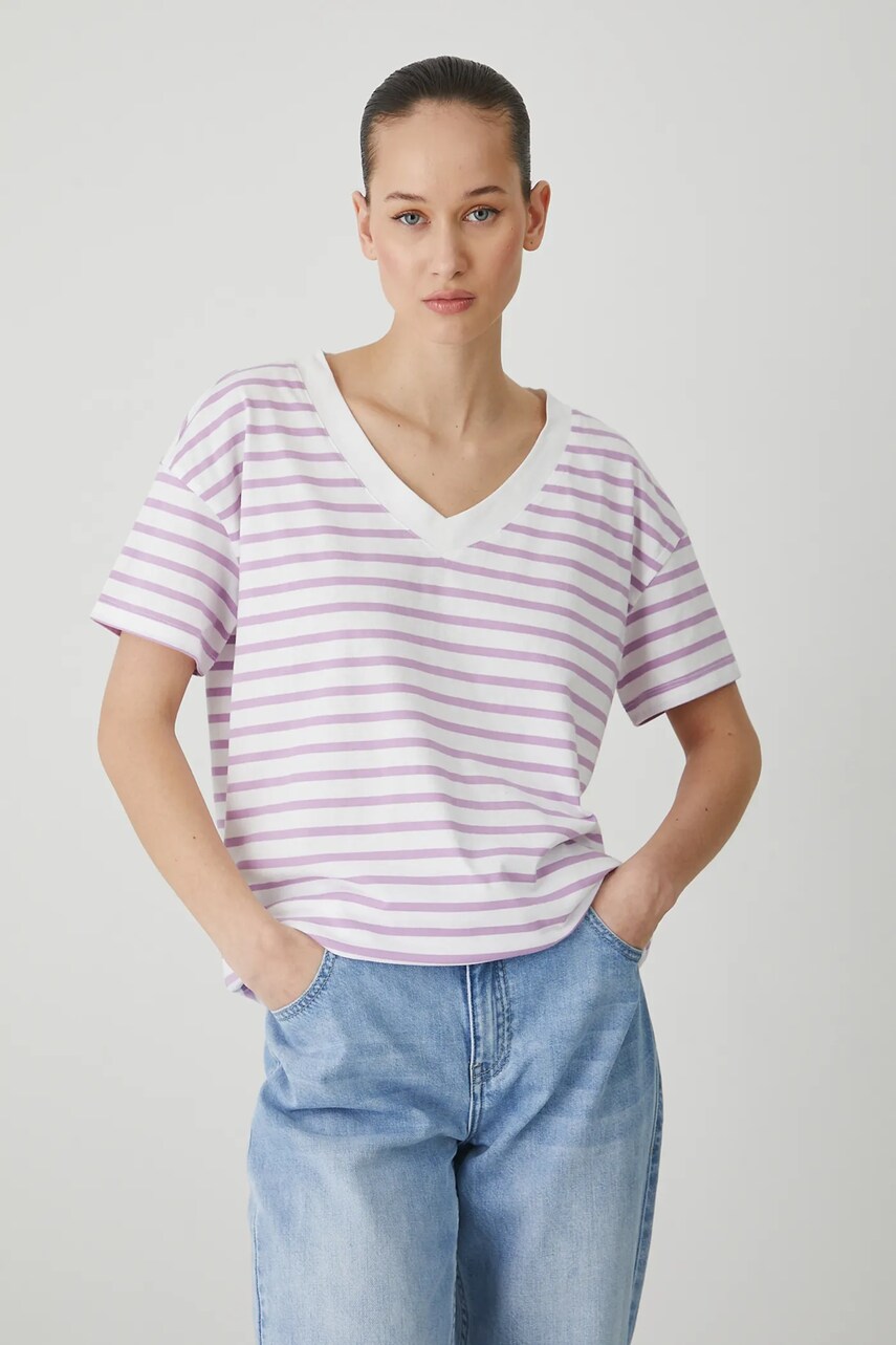 Medicine tricou din bumbac femei, culoarea alb