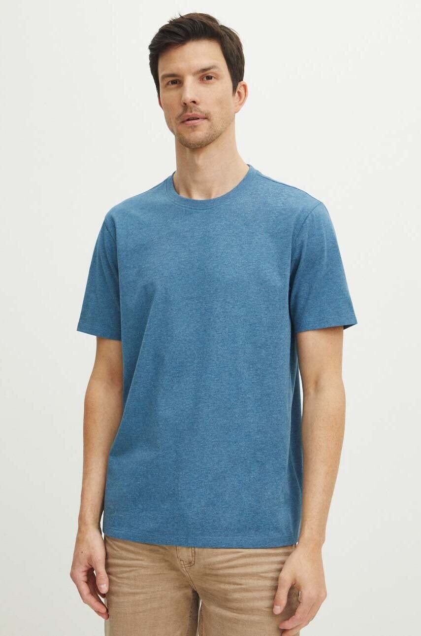 Medicine tricou barbati, culoarea turcoaz, melanj