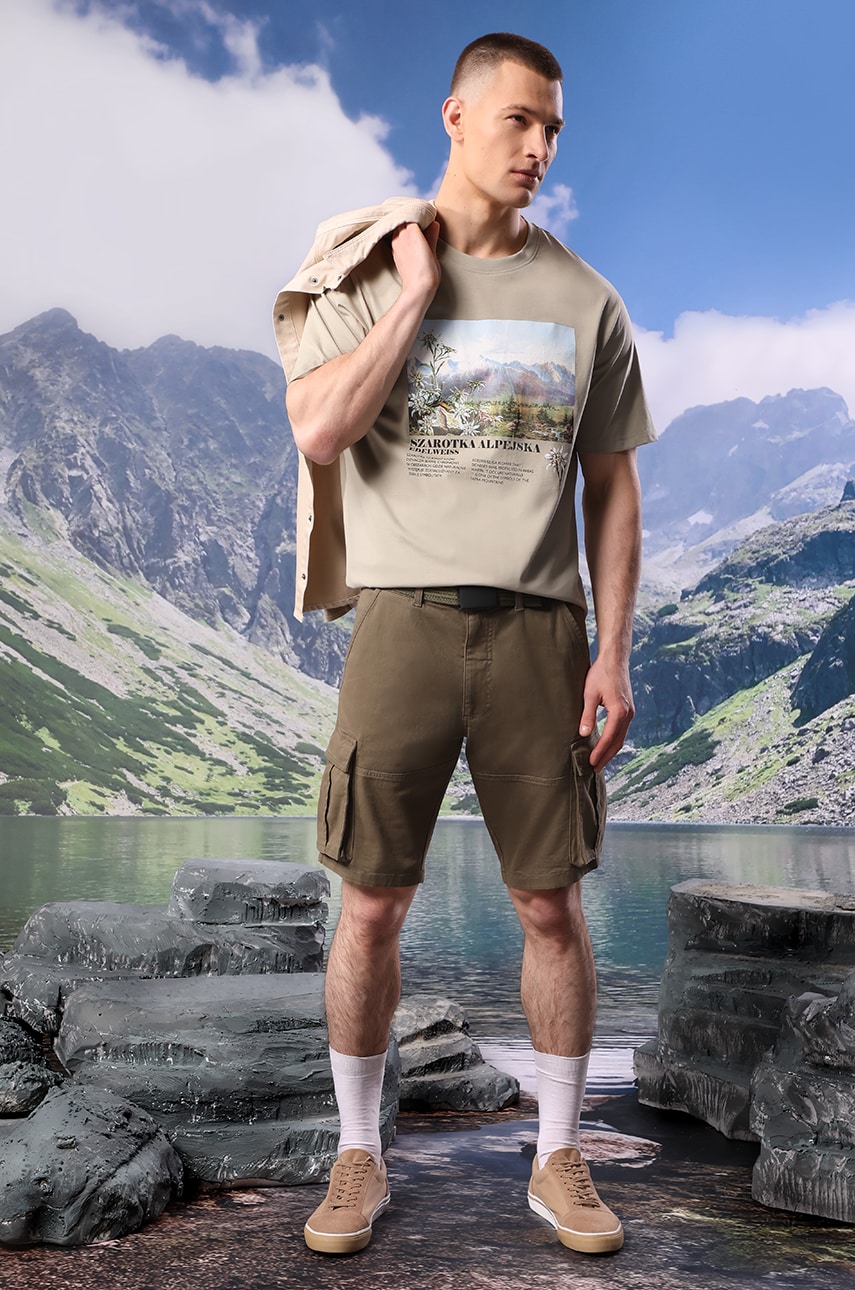 Medicine tricou din bumbac barbati, culoarea verde, cu imprimeu Medicine tricou din bumbac barbati, culoarea verde, cu imprimeu