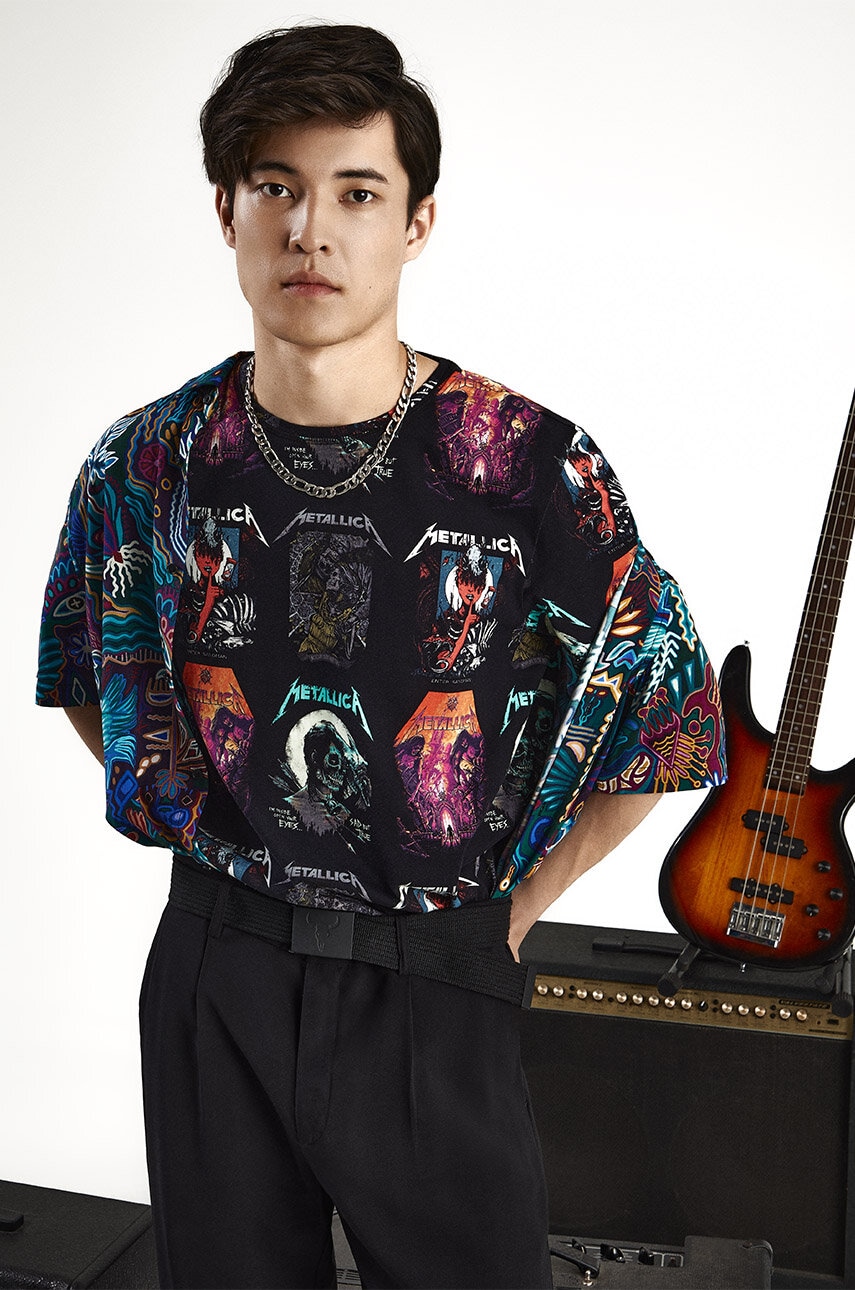 Medicine tricou din bumbac culoarea negru, modelator