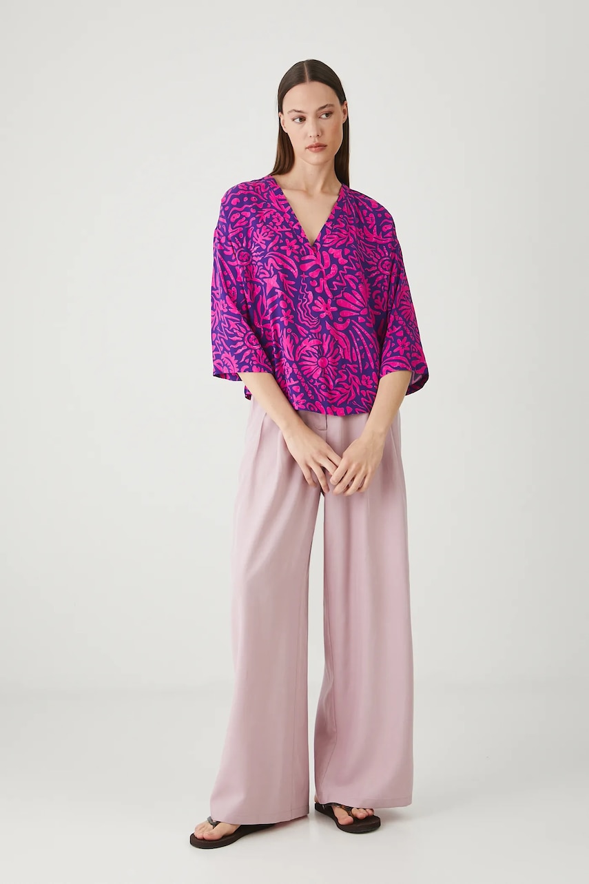 Medicine bluza culoarea violet, modelator