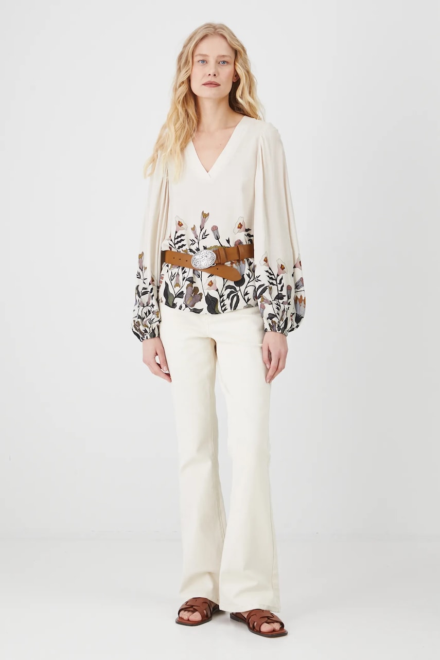 Medicine bluza femei, culoarea bej, cu imprimeu Medicine bluza femei, culoarea bej, cu imprimeu