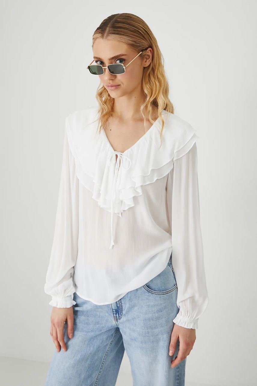 Блузка Medicine цвет белый однотонная