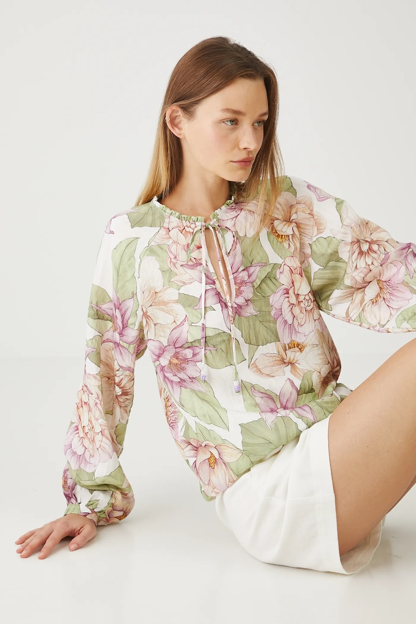 Medicine bluza femei, culoarea alb, modelator