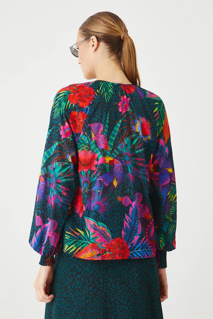 Хлопковая блузка Medicine узор