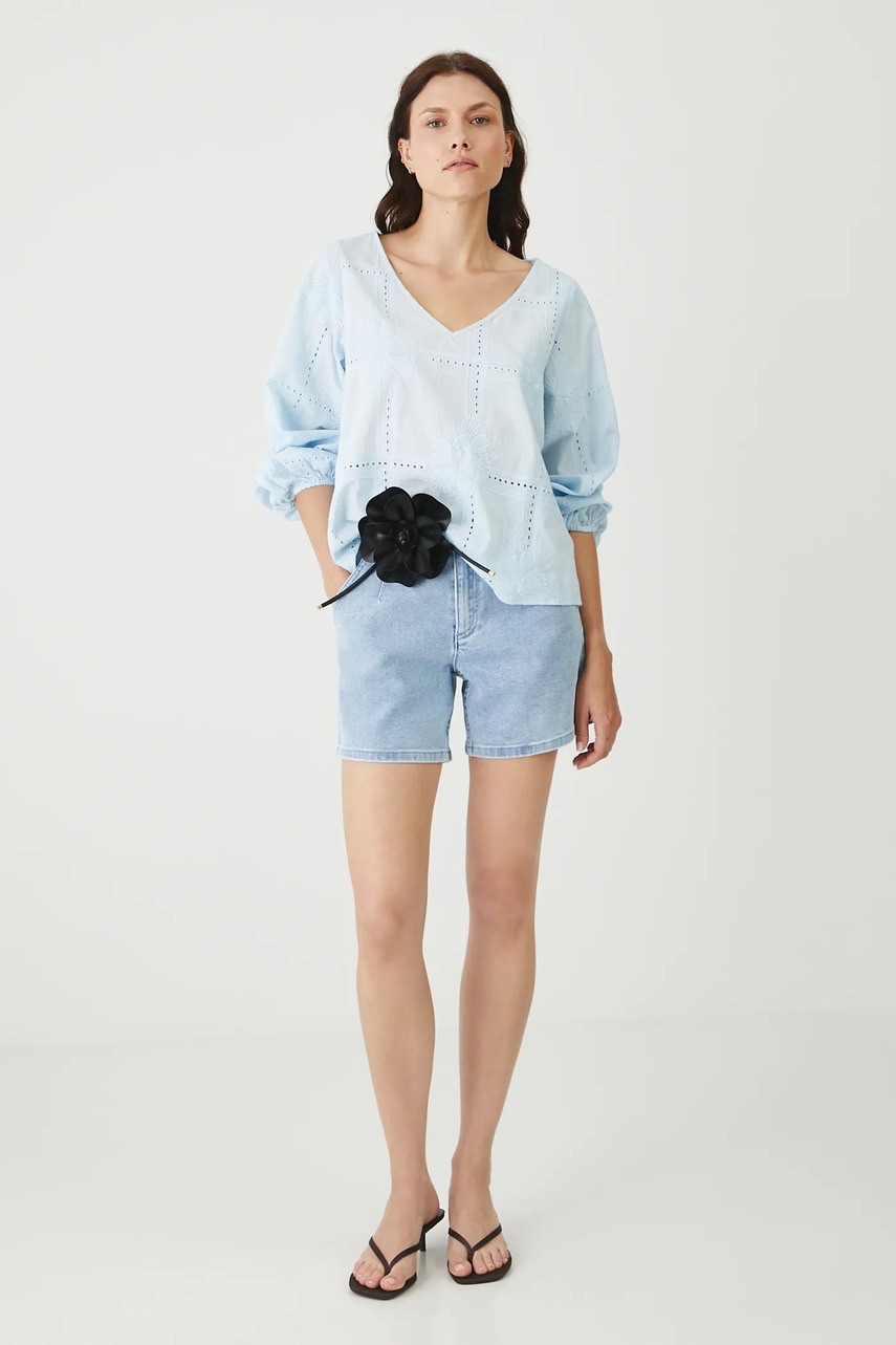 Хлопковая блузка Medicine с аппликацией