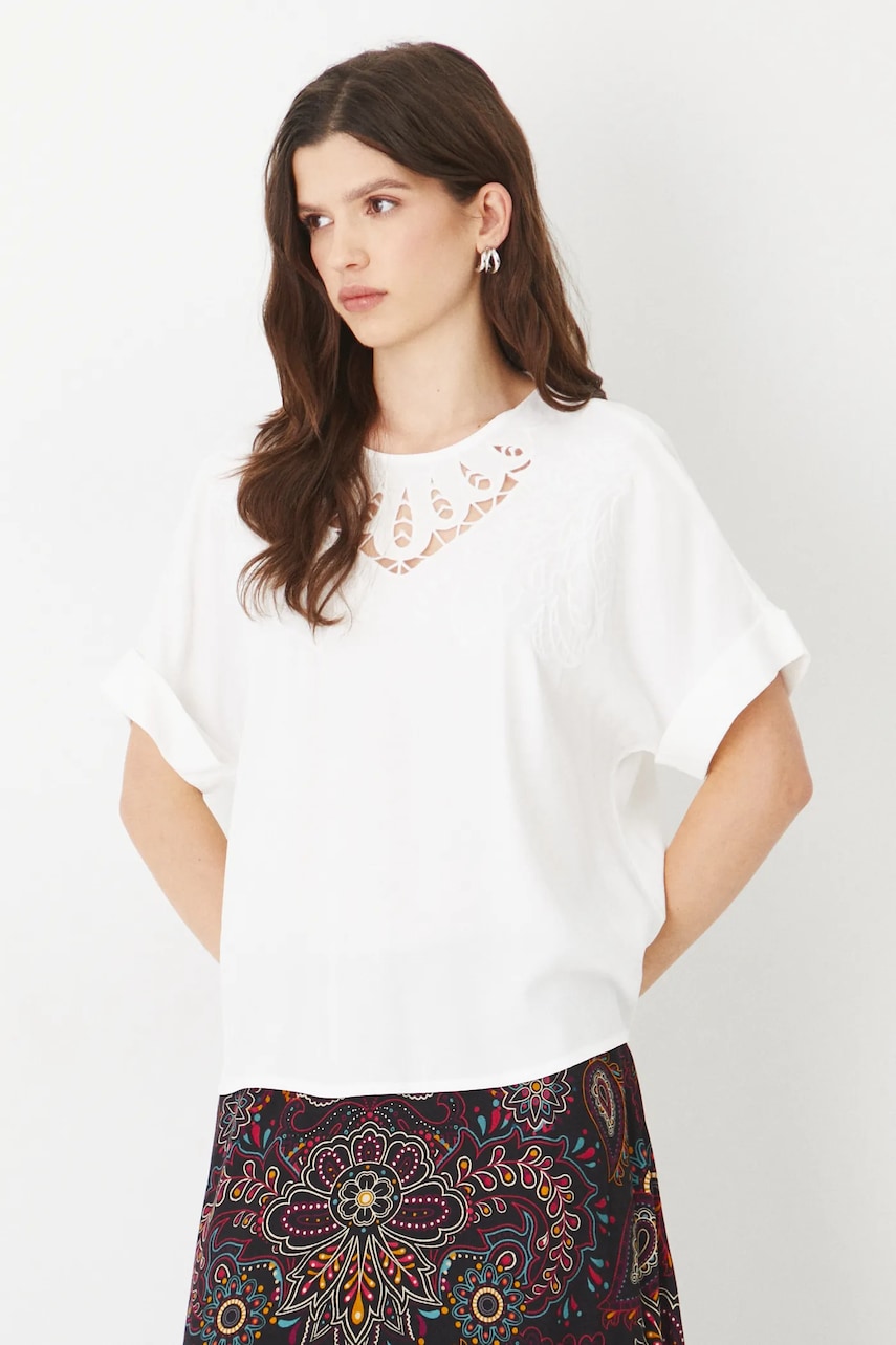 Medicine bluza femei, culoarea alb, cu imprimeu Medicine bluza femei, culoarea alb, cu imprimeu