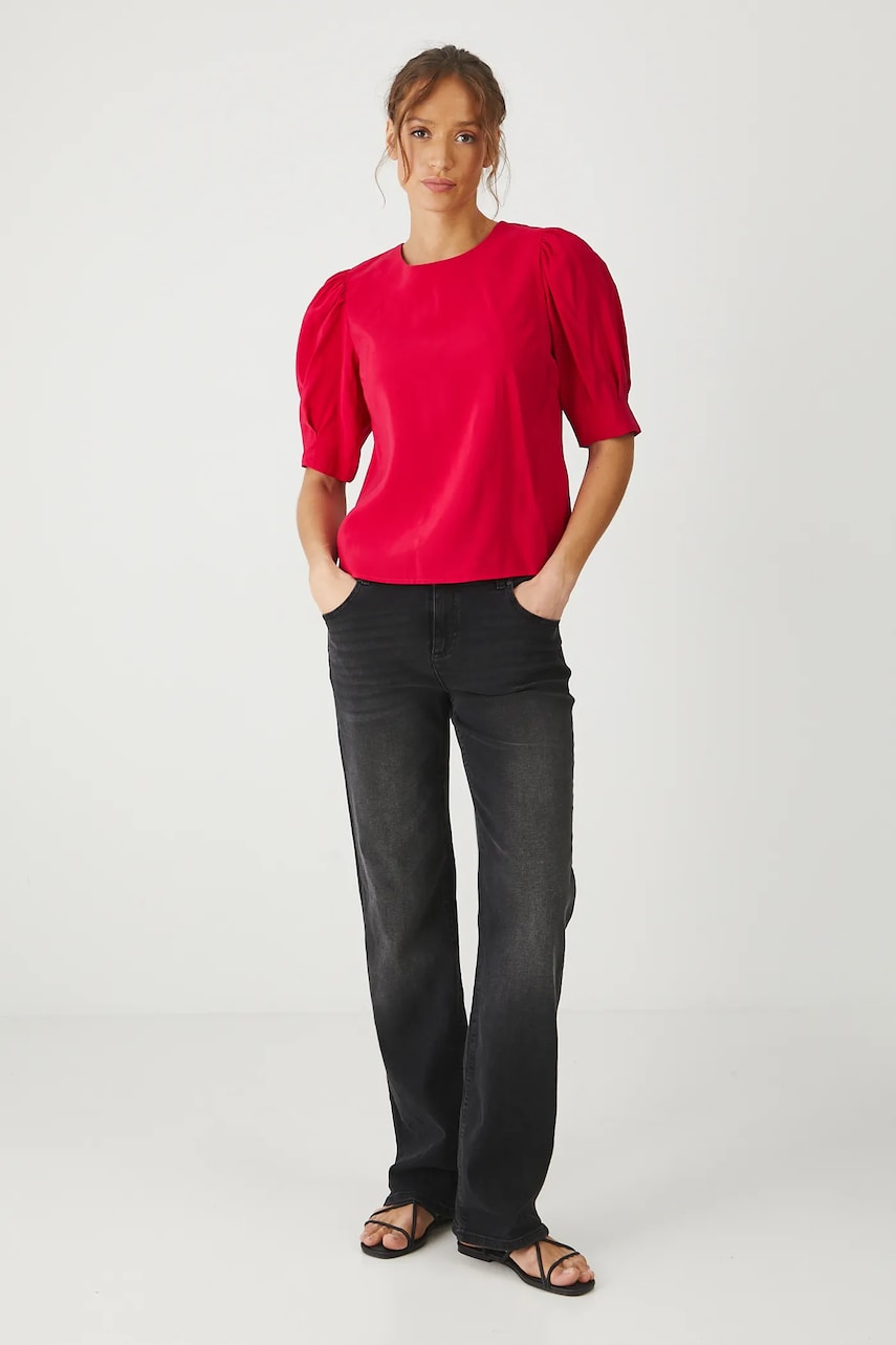 Medicine bluza femei, culoarea rosu, neted Medicine bluza femei, culoarea rosu, neted