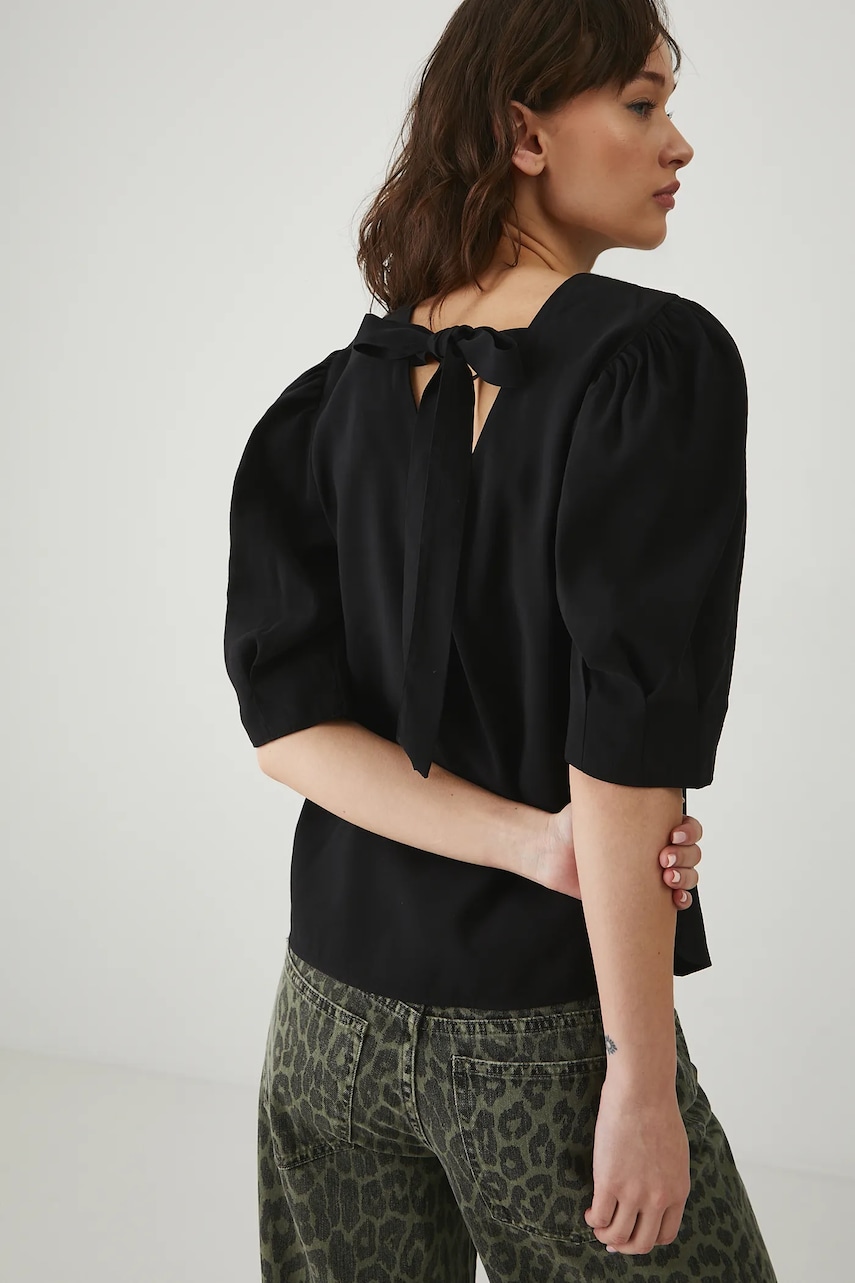 Medicine bluza femei, culoarea negru, neted Medicine bluza femei, culoarea negru, neted