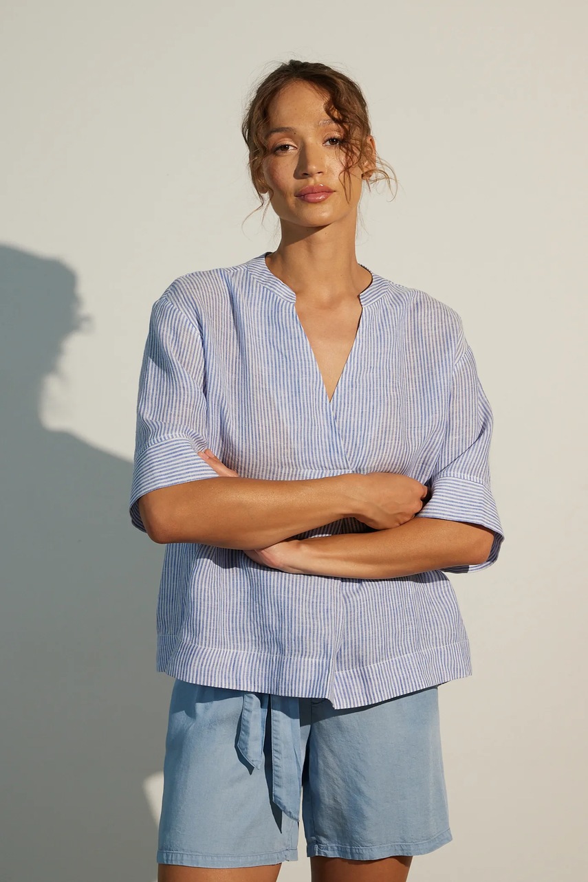 Льняная блузка Medicine узор