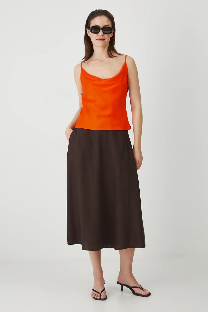 Блузка Medicine цвет оранжевый узор