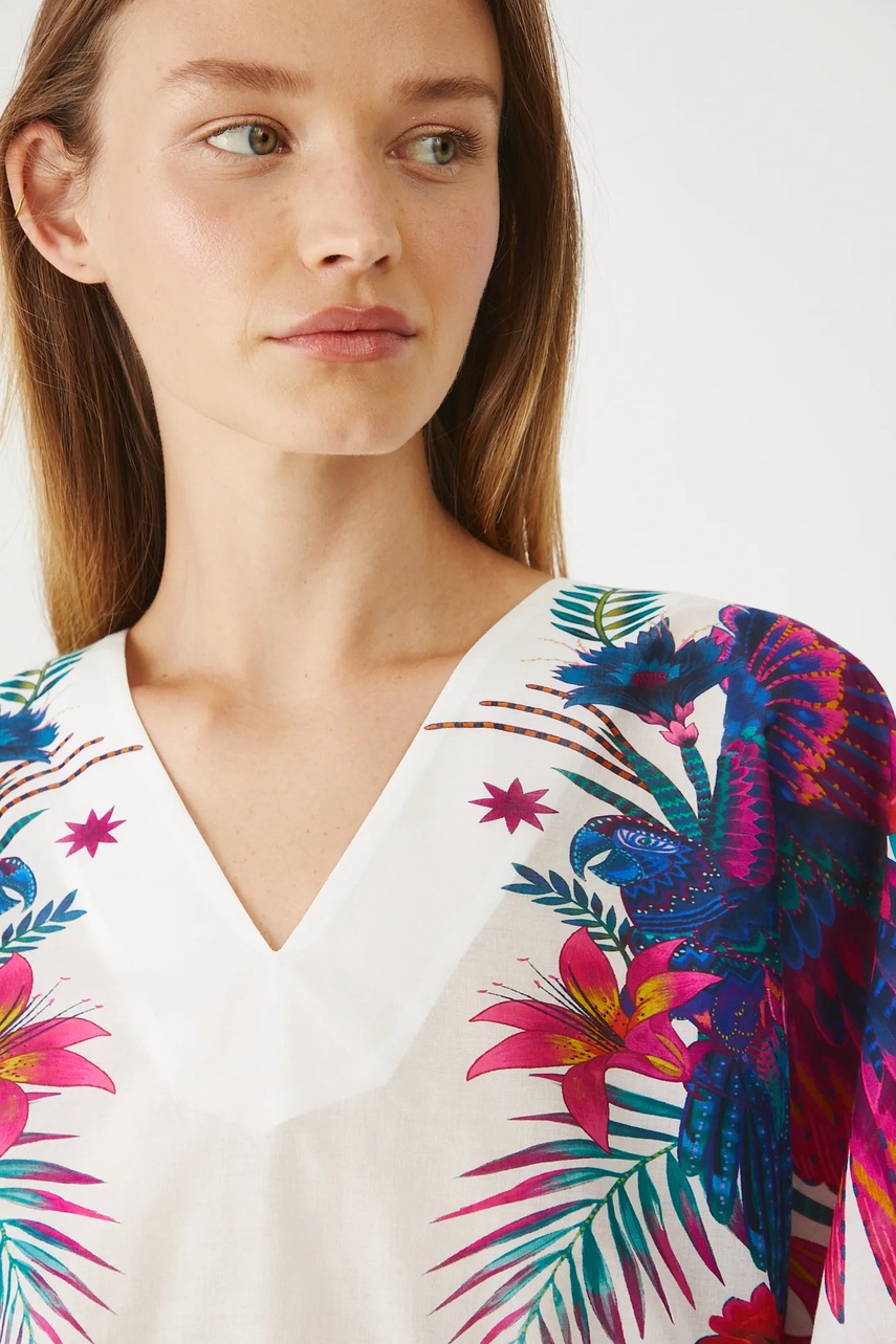 Хлопковая блузка Medicine узор