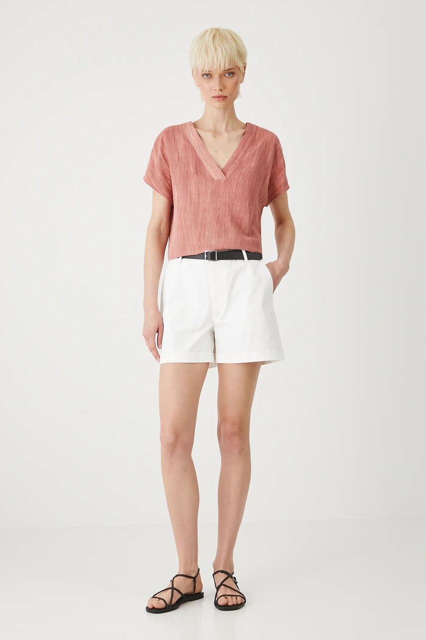 Блузка с примесью шерсти Medicine цвет оранжевый однотонная