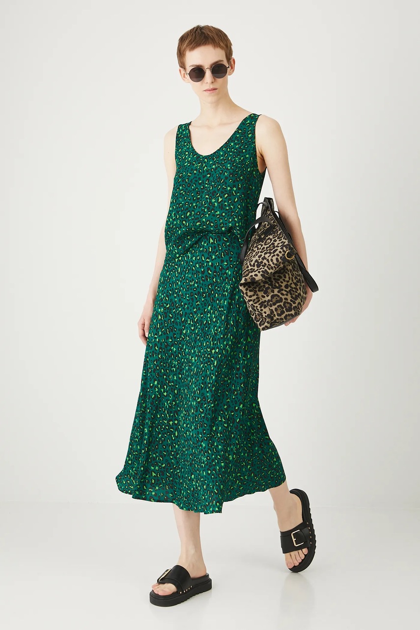 Блузка Medicine цвет зелёный узор